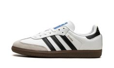 SAMBA OG WMNS "White" Womens White Shoes, Adidas Shoes Samba, Samba White, Adidas Samba White, Nike X Travis Scott, Classic Adidas, Sporty Looks, Adidas Samba Og, White Core