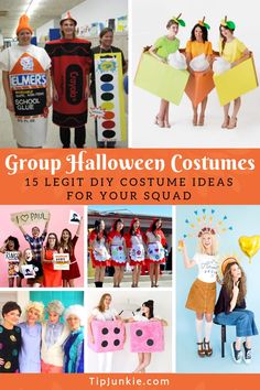 group halloween costumes for adults and children