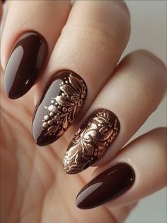 September Nail Ideas, Fall Nail Ideas, August Nails, September Nails, Manicure Inspiration, Cute Nails For Fall, 30 September