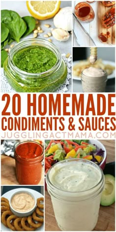 20 homemade condiments and sauces that are easy to make