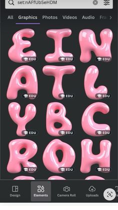 pink letters and numbers on a black background