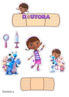 the sticker sheet has various cartoon characters on it, including a girl and boy