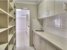 the kitchen is clean and ready for us to use in its new owner's home