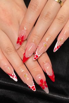 Make a statement with these bold red nails! ❤️💅✨ Stunning red nail designs and shades, from classic crimson to deep burgundy and bold cherry. Perfect for any occasion, these red nails add elegance and confidence to your style. #RedNails French Tip Design, Swirly Designs, Cherry Nails, Red Nail Designs, Red Nail