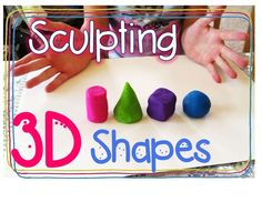 Build 3d Shapes, 3d Shapes Eyfs, 3d Shape Activities Eyfs, Building 3d Shapes, Play Doh Activities, Math Shapes