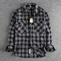 Applicable Season : AUTUMN Applicable Scene : CASUAL Place Of Origin : China (mainland) Closure Type : Single Button Pattern Type : Plaid Sleeve Style : regular Style : Casual Collar : Turn-down Collar Sleeve Length(cm) : Full Material : COTTON Shirts Type : Casual Shirts Gender : MEN Item Type : SHIRTS WHAT ABOUT REFUND?   Fast refund,100% Money Back Guarantee. If your product is defective or doesnt work properly, let us know and well send you a replacement one. We believe in our products so mu Plaid Sleeve, Plaid Shirt Men, Youth Shirt, Mens Shoes Casual Sneakers, Cotton Shirts, Season Autumn, Mens Casual Shoes, New Style, Long Sleeve Hoodie