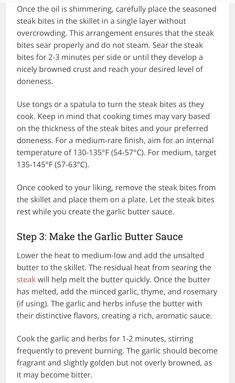 the instructions for how to make garlic butter sauce on an appliance or stove