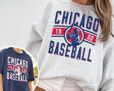 WELCOME TO MY STORE ♥️ _This Vintage Chicago White So Crewneck Sweatshirt / T-Shirt, Chicago White So EST 1900 Sweatshirt, Chicago Baseball Shirt, Retro White Sox Shirt, Retro Chicago, Chicago Sweater, White So Sweater, White So Sweatshirt, World Series, Game Day Shirt, Chicago Baseball, Vintage Baseball Tee, White So Fan Gift, Gift for her, Gift for Mom, Gift for him, Baseball Season. _Please check Color and Size Charts before placing the order. You can find them in the listing's photos (Depend Crew Neck Tops With Slogan For Sports Season, Baseball Season Crew Neck Screen Print Top, Sports Season Crew Neck T-shirt With Lettering, Sports Season Lettering Crew Neck T-shirt, Crew Neck Screen Print Top For Baseball Season, Sports Fan Cotton T-shirt With Lettering, Fan Merchandise Crew Neck Top With Lettering, Crew Neck Tops With Team Spirit Lettering, Sports Event Slogan Top With Crew Neck