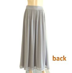 Dusty Blue Maxi Skirt. Dusty Blue Bridesmaid. Skirt Long Evening Skirt. Chiffon Floor Length Skirt. Bridesmaid Skirt, Peach Bridesmaid, Turquoise Bridesmaid, Long Chiffon Skirt, Skirt Chiffon, Grey Maxi Skirts, Green Maxi Skirt, Bridesmaid Skirts, Pink Maxi Skirt