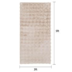 the area rug is shown with measurements for each piece and it's width in inches