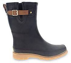 Don't let the weather get you down with these lined boots that keep your feet warm and dry as you splash through puddles during rainy days. From Western Chief. Mid Boots, Rainy Days, Don't Let, Rubber Rain Boots, Fashion Shoes, Shoe Boots, Boots, Black