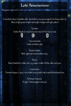 the menu for an event with dark blue trees and lights in the background, along with instructions on how to use them