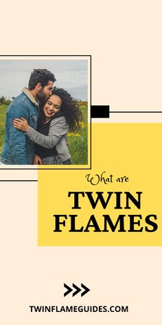 two people hugging each other with the words what are twin flames