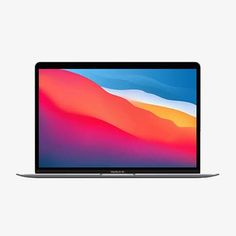 an apple macbook air laptop on a white background