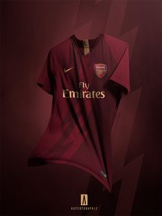 Are These Fan-made Football Concept Kit Designs Better than the Real Strips? Football Tshirt Designs, Arsenal Jersey, Milan Football, Arsenal Football