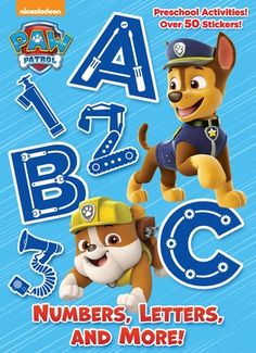 A full-color workbook with preschool activities starring Nickelodeon's PAW Patrol! Learn numbers and ABCs with Marshall, Rubble, Skye, and the rest of Adventure Bay's pup-tacular team. Girls and boys ages 3-7 will love this full-color activity book with stickers that introduces the alphabet, counting, and basic math concepts. Get on the case with Nickelodeon's PAW Patrol! Chase, Marshall, Rubble, Skye, and the rest of the puppy heroes are on a mission to save their friends and protect the commun Paw Patrol Books, Paw Patrol Chase, Learn Numbers, Golden Books, Paw Patrol Nickelodeon, Bahasa Melayu, Learning Numbers, Math Concepts, Basic Math