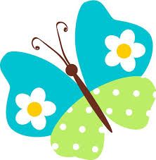 a pink and green butterfly with polka dots