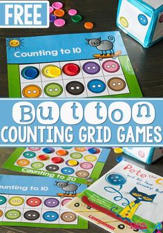 an image of a game with buttons on it and the words, counting grid games