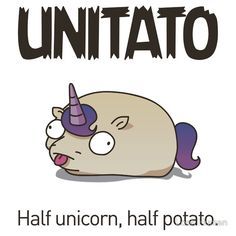 an animal with a unicorn's head on it and the words unitato above it