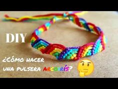 a colorful bracelet with the words diy written on it and an emoticive smiley face