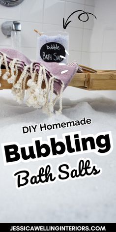 Bubbling bath salt Diy Foot Soak, Lip Scrub Recipe