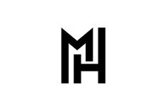 the letter m is made up of black and white letters, which appear to be capitalized