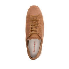 light brown calf suede logo patch at the tongue front lace-up fastening round toe branded leather insole flat rubber sole Brown Calf Leather Low-top Lace-up Shoes, Brown Low-top Calf Leather Lace-up Shoes, Brown Low-top Lace-up Shoes In Calf Leather, Brown Lace-up Sneakers With Suede Lining, Brown Suede Lined Lace-up Shoes, Formal Low-top Sneakers With Suede Lining, Brown Lace-up Shoes With Suede Lining, Business Low-top Suede Lace-up Shoes, Modern Brown Sneakers With Suede Lining