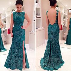 long prom dress, lace prom dress, teal prom dress, 2015 prom dress, custom prom dress, backless prom dress,15040705 on Storenvy Teal Prom Dresses, Party Long Dress, Prom Dresses 2015, Sleeveless Lace Dress, Custom Prom Dress, Lace Prom Dress, Ankle Length Dress, Backless Prom Dresses, Designer Tops