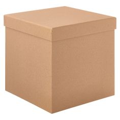 a large cardboard box on a white background