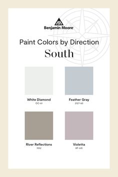 the color scheme for paint colors by direction south