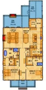 the floor plan for an apartment building