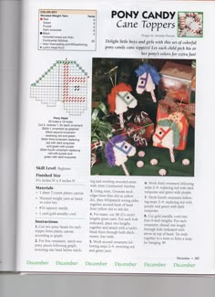 an article in a magazine about candy making