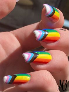 Trans Flag Nails, Aroace Nails, Pan Pride Nails, Pride Flag Nails, Pansexual Nails, Gay Pride Nails, Gay Nails, Nigerian Flag