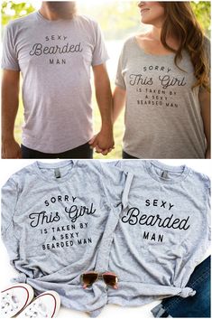 Newlywed Shirts, Couple Tee Shirts, Honeymoon Vibes, Original Wedding Ideas, Cute Couple Shirts, Married Shirt, Top Wedding Trends, Honeymoon Shirts, Honeymoon Outfits