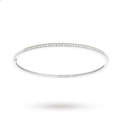 Goldsmiths 9ct White Gold 0.50ct Diamond Bangle Diamond Gift, Diamond Bangle, Diamond Bracelets, Jewelry Rings Engagement, Eternity Ring, Ring Bracelet, Earring Necklace, Ring Necklace, Diamond Rings