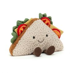 Jellycat Amuseable Sandwich Soft Toy Jellycat Jellycat Toys, Soft Bread, A Picnic, Toy Figures, Soft Toy, Lettuce, Scooby Doo