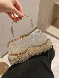 Sparkle Diamonds, Boss Lady, Women Girl, Tassels, Clutch Bag, Everyday Wear, Diamonds, For Women