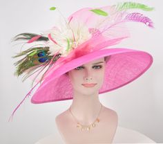 Church Kentucky Derby Hat Carriage Tea Party Wedding Wide Brim - Etsy Spring Panama Hat With Curved Brim For Party, Multicolor Curved Brim Fedora For Kentucky Derby, Fedora Panama Hat For Kentucky Derby Party, Multicolor Short Brim Fedora For Kentucky Derby, Panama Fedora Hat For Kentucky Derby Party, Kentucky Derby Panama Hat For Party, Panama Fedora Hat For Parties At Kentucky Derby, Kentucky Derby Party Panama Hat With Flat Brim, Spring Party Panama Hat With Curved Brim