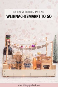 Weihnachtsmarkt to go - Geschenkkorb zu Weihnachten Diy Christmas Presents, Homecoming Proposal Ideas, Birthday Diy, Presents For Friends, Proposal Ideas