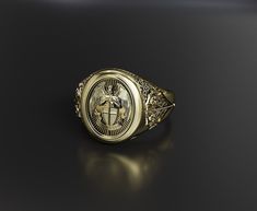 St Gabriel, Wings Ring, Saint Michael, Archangel Michael, Special Jewelry, Brass Jewelry, St Michael, North Africa, Ring For Women