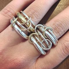 Mixed Metals Rings, Linked Rings, Snake Jewelry, Best Jewelry Stores, Jewelry Brand, Downtown Los Angeles, Jewelry Inspo, Mixed Metals, Ankle Bracelets