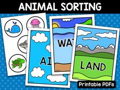 animal sorting worksheets for kids to practice letter sounds