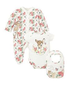 Disney Bambi Three Piece Set - gift sets - Mothercare Disney Baby Clothes Girl, Bambi 3, Bambi Baby, Baby Outfits, Girl Stuff