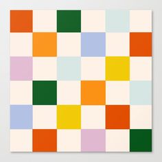 a square pattern with different colored squares on it