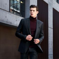 Mens Turtleneck Outfits, Turtle Neck Outfit Men, How To Style Turtleneck, Turtleneck Suit, Black Turtleneck Outfit, Turtleneck Outfits, Mens Fall Outfits, Turtle Neck Men