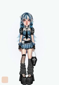 Everskies Outfits With Names, Everskies Hair, Everskies Outfits Y2k, Y2k Aesthetic Outfit Ideas, Y2k Everskies, Y2k Alternative Fashion, Rave Outfits Diy, Everskies Y2k