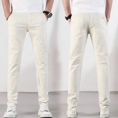 Harajuku Slim Cargo Pants: Summer Office Casual – Kira Cloth Spring Slim Bottoms With Pockets, Casual Non-stretch Cotton Chinos, Non-stretch Cotton Casual Chinos, Casual Non-stretch Slim Pants, Non-stretch Slim Casual Pants, Casual Slim Stretch Pants, Slim Stretch Cotton Bottoms, Casual Slim Fit Beige Pants, Casual Slim Spring Bottoms