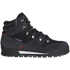 Features/Benefits: Getting out the door rewards in all seasons. Whether you're out on a winter night or taking a crisp mountain walk, these adidas Terrex Snowpitch hiking boots keep feet your warm and moving in cold conditions. Edgy style gives them a modern, everyday feel. Regular fit Lace closure Leather upper Winter hiking shoe Insulating, water-repellent COLD.RDY Traxion outsole Mens Winter Shoes, Hiking Men, Winter Fashion Boots, Black Core, Winter Hiking, Adidas Terrex, Walking Boots, Top Priority, Winter Shoes