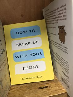 an open book on how to break up with your phone by catherine price