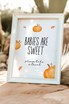 there is a sign that says babies are sweet